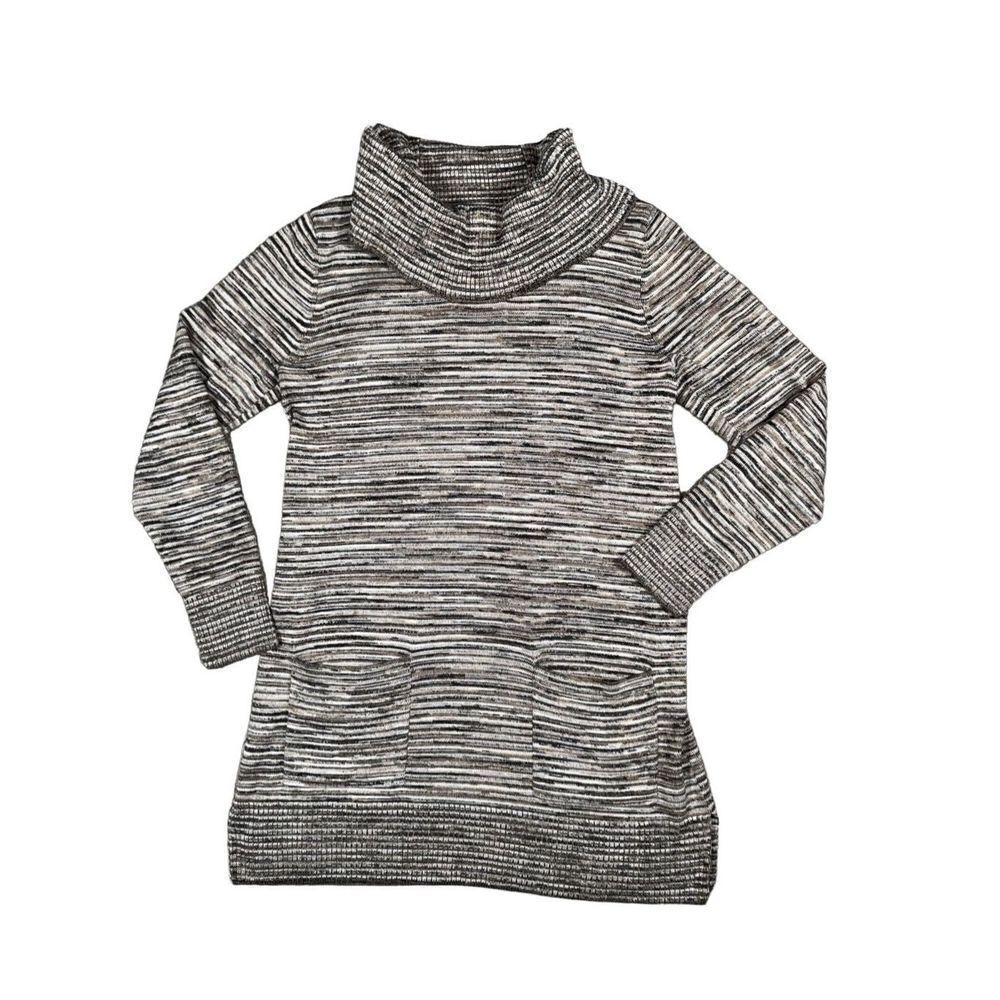 Eight Eight Eight Turtle Neck Sweater Dress Small 100% Cotton